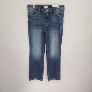Maurices Jeans Size 18 Mid Rise Slim Boot Ever Flex Medium Wash Blue Denim New